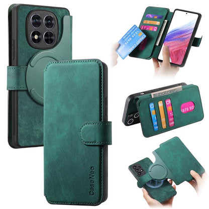 CaseNeo MagSafe RFID Anti-theft Retro Leather Phone Case, For Redmi Turbo 5 Max / Poco X8 Pro Max, For Redmi Turbo 5 5G / Poco X8 Pro 5G, For Redmi Note 15 Pro+ 5G Global 163.3mm, For Redmi Note 15 4G / 5G Global 164mm                                  ...