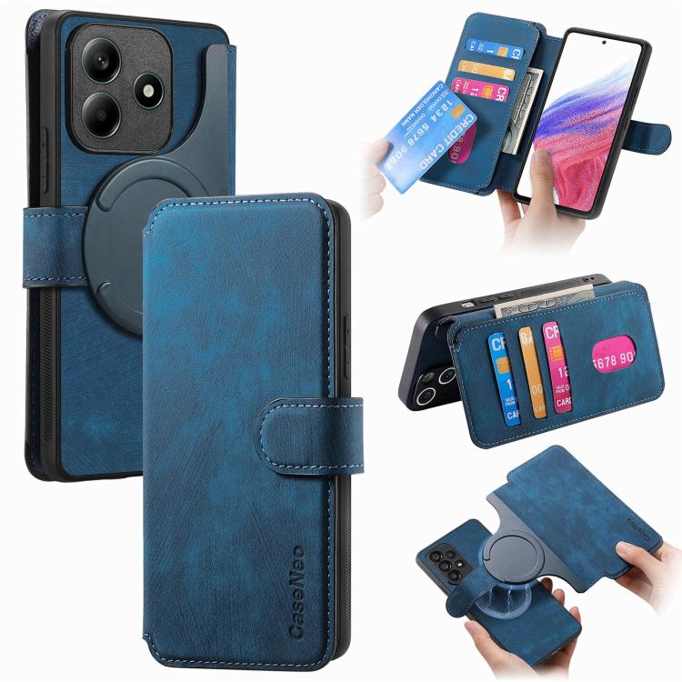 CaseNeo MagSafe RFID Anti-theft Retro Leather Phone Case, For Redmi Turbo 5 Max / Poco X8 Pro Max, For Redmi Turbo 5 5G / Poco X8 Pro 5G, For Redmi Note 15 Pro+ 5G Global 163.3mm, For Redmi Note 15 4G / 5G Global 164mm                                  ...