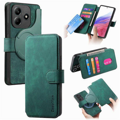 CaseNeo MagSafe RFID Anti-theft Retro Leather Phone Case, For Redmi Turbo 5 Max / Poco X8 Pro Max, For Redmi Turbo 5 5G / Poco X8 Pro 5G, For Redmi Note 15 Pro+ 5G Global 163.3mm, For Redmi Note 15 4G / 5G Global 164mm                                  ...