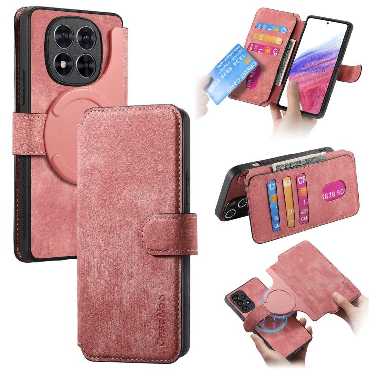 CaseNeo MagSafe RFID Anti-theft Retro Leather Phone Case, For Redmi Turbo 5 Max / Poco X8 Pro Max, For Redmi Turbo 5 5G / Poco X8 Pro 5G, For Redmi Note 15 Pro+ 5G Global 163.3mm, For Redmi Note 15 4G / 5G Global 164mm                                  ...
