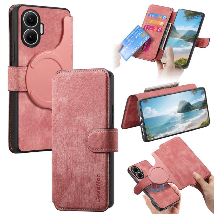 CaseNeo MagSafe RFID Anti-theft Retro Leather Phone Case, For Redmi Turbo 5 Max / Poco X8 Pro Max, For Redmi Turbo 5 5G / Poco X8 Pro 5G, For Redmi Note 15 Pro+ 5G Global 163.3mm, For Redmi Note 15 4G / 5G Global 164mm                                  ...