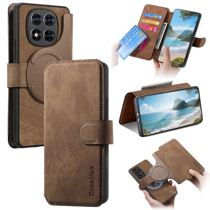 CaseNeo MagSafe RFID Anti-theft Retro Leather Phone Case, For Redmi Turbo 5 Max / Poco X8 Pro Max, For Redmi Turbo 5 5G / Poco X8 Pro 5G, For Redmi Note 15 Pro+ 5G Global 163.3mm, For Redmi Note 15 4G / 5G Global 164mm                                  ...