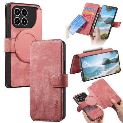 CaseNeo MagSafe RFID Anti-theft Retro Leather Phone Case, For Redmi Turbo 5 Max / Poco X8 Pro Max, For Redmi Turbo 5 5G / Poco X8 Pro 5G, For Redmi Note 15 Pro+ 5G Global 163.3mm, For Redmi Note 15 4G / 5G Global 164mm                                  ...