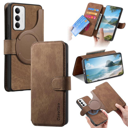 CaseNeo MagSafe RFID Anti-theft Retro Leather Phone Case, For Redmi Turbo 5 Max / Poco X8 Pro Max, For Redmi Turbo 5 5G / Poco X8 Pro 5G, For Redmi Note 15 Pro+ 5G Global 163.3mm, For Redmi Note 15 4G / 5G Global 164mm                                  ...