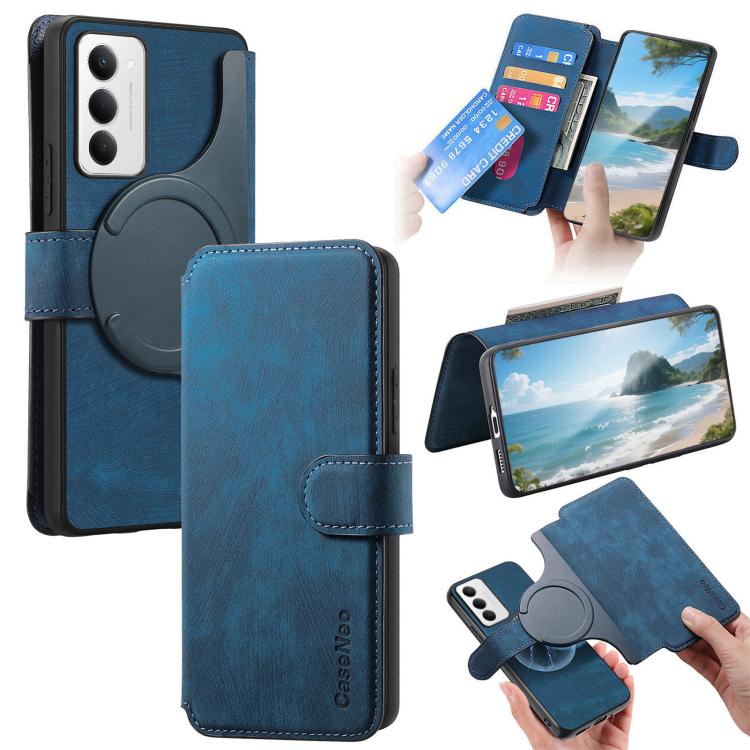 CaseNeo MagSafe RFID Anti-theft Retro Leather Phone Case, For Redmi Turbo 5 Max / Poco X8 Pro Max, For Redmi Turbo 5 5G / Poco X8 Pro 5G, For Redmi Note 15 Pro+ 5G Global 163.3mm, For Redmi Note 15 4G / 5G Global 164mm                                  ...