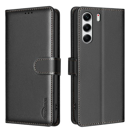 Litchi Texture RFID Anti-theft Leather Phone Case, For Tecno Spark 50 5G, For Tecno Pova Curve 2 5G, For Tecno Spark 50 4G, For Tecno Camon 50 Pro 4G, For Tecno Camon 50 4G, For Tecno Spark Go 3, For Tecno Pova 7 Pro 5G, For Tecno Spark 40 Pro 4G      ...