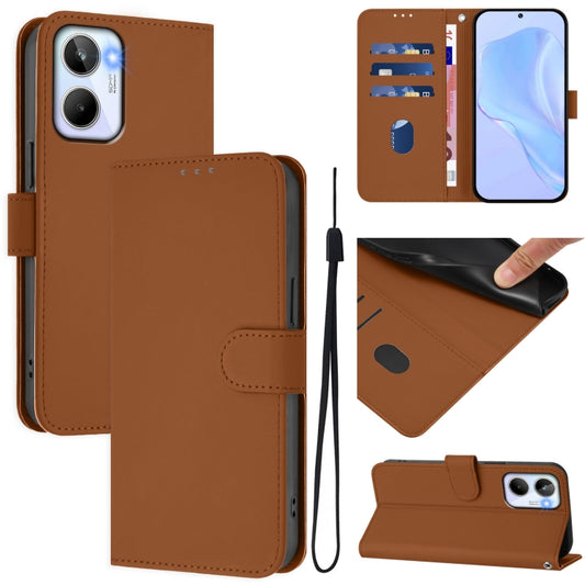 Skin Feel Solid Color Leather Phone Case with Lanyard, For Realme 10 4G Global, For Realme C30 4G / C30s, For Realme GT Neo 3T, For Realme 9 Pro+ 5G / 9 4G Global, For Realme GT Neo 3