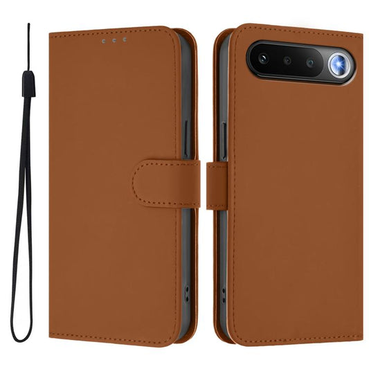 Skin Feel Solid Color Leather Phone Case with Lanyard, For Realme 16 5G Global, For Realme 16 Pro+ 5G Global, For Realme 16 Pro 5G Global, For Realme P4x 5G, For Realme C71 4G India
