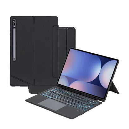 Detachable Backlit Bluetooth Keyboard Leather Case with Touchpad