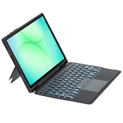 Detachable Backlit Bluetooth Keyboard Leather Case with Touchpad