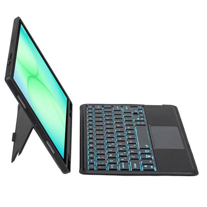 Detachable Backlit Bluetooth Keyboard Leather Case with Touchpad