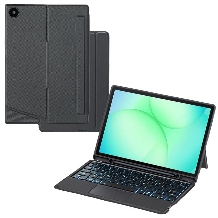 Detachable Backlit Bluetooth Keyboard Leather Case with Touchpad