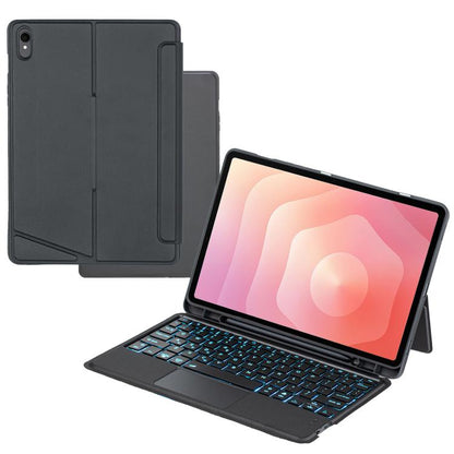 Detachable Backlit Bluetooth Keyboard Leather Case with Touchpad