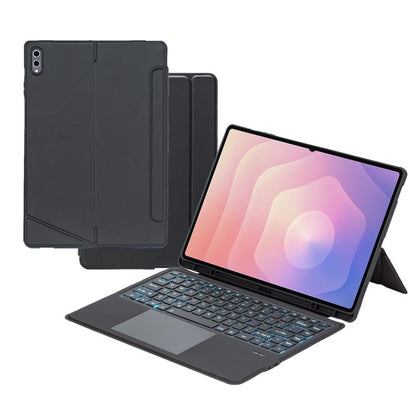 Detachable Backlit Bluetooth Keyboard Leather Case with Touchpad