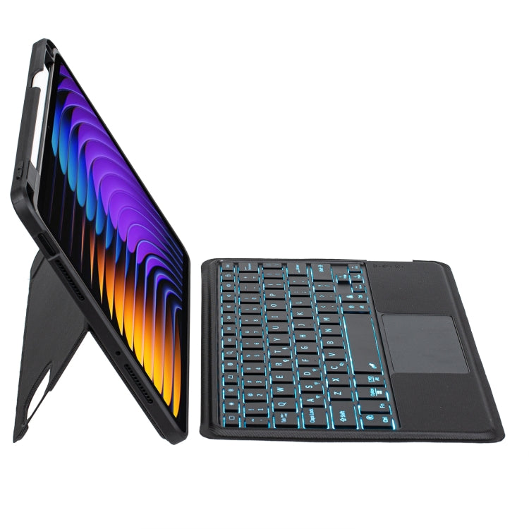 Detachable Backlit Bluetooth Keyboard Leather Case with Touchpad, For Xiaomi Pad 8 / 8 Pro / 7 / 7 Pro, For Xiaomi Pad 7S Pro 12.5, For Xiaomi Pad 7 Ultra, For Xiaomi Pad 5 / 5 Pro 11, For Xiaomi Pad 5 12.4