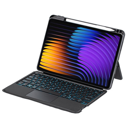 Detachable Backlit Bluetooth Keyboard Leather Case with Touchpad, For Xiaomi Pad 8 / 8 Pro / 7 / 7 Pro, For Xiaomi Pad 7S Pro 12.5, For Xiaomi Pad 7 Ultra, For Xiaomi Pad 5 / 5 Pro 11, For Xiaomi Pad 5 12.4