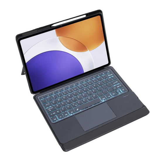 Detachable Backlit Bluetooth Keyboard Leather Case with Touchpad
