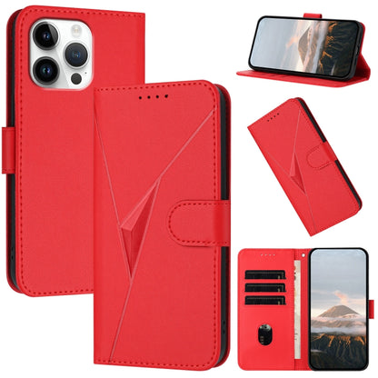 Triangle Pattern Buckle Clasp Leather Phone Case