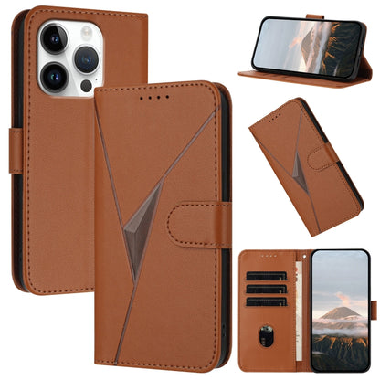Triangle Pattern Buckle Clasp Leather Phone Case