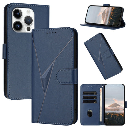 Triangle Pattern Buckle Clasp Leather Phone Case