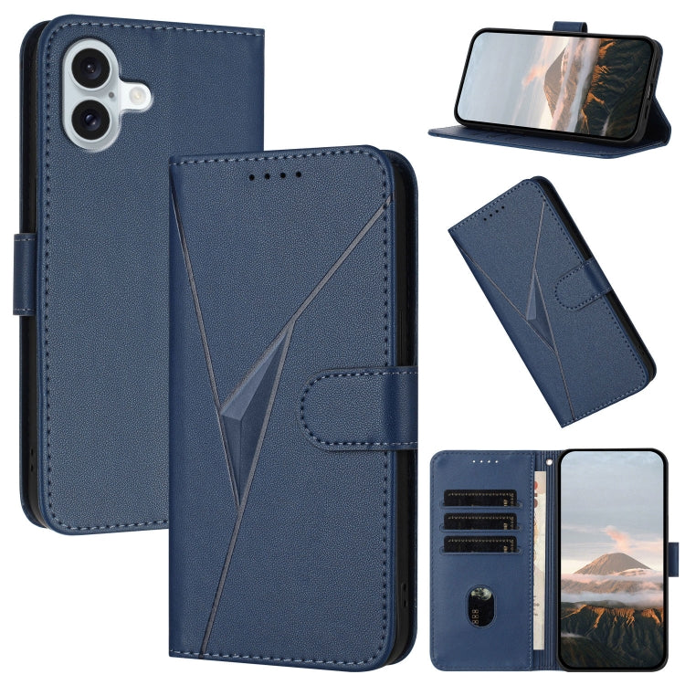 Triangle Pattern Buckle Clasp Leather Phone Case