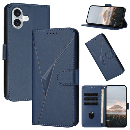 Triangle Pattern Buckle Clasp Leather Phone Case