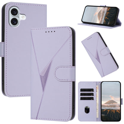 Triangle Pattern Buckle Clasp Leather Phone Case
