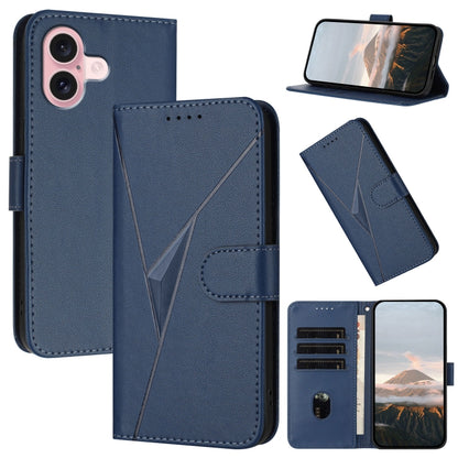 Triangle Pattern Buckle Clasp Leather Phone Case