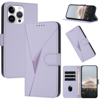 Triangle Pattern Buckle Clasp Leather Phone Case