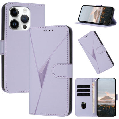 Triangle Pattern Buckle Clasp Leather Phone Case