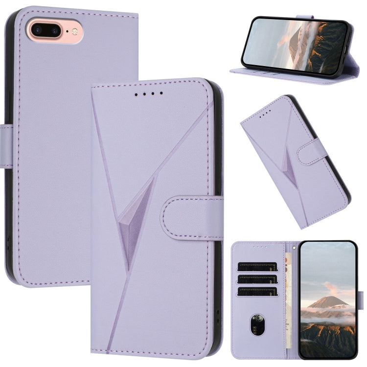 Triangle Pattern Buckle Clasp Leather Phone Case