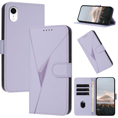 Triangle Pattern Buckle Clasp Leather Phone Case
