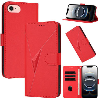 Triangle Pattern Buckle Clasp Leather Phone Case