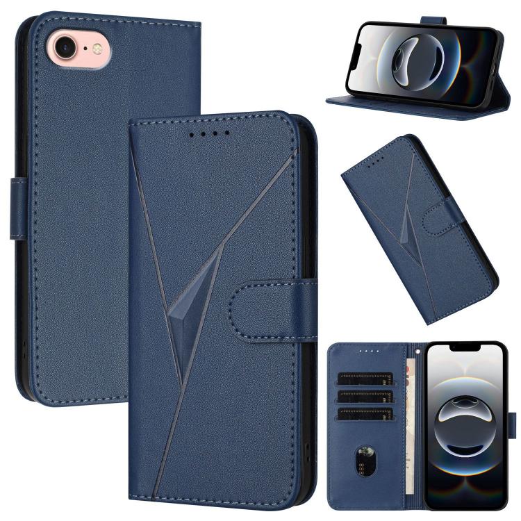 Triangle Pattern Buckle Clasp Leather Phone Case