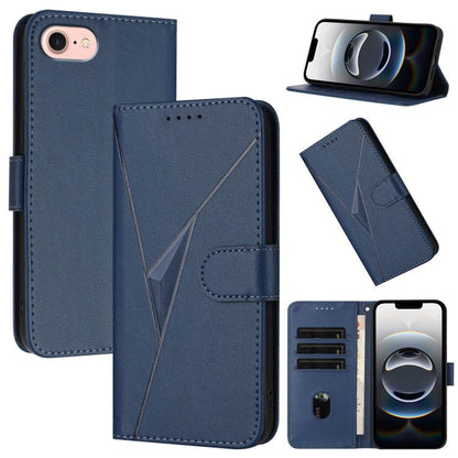 Triangle Pattern Buckle Clasp Leather Phone Case