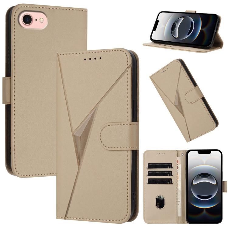 Triangle Pattern Buckle Clasp Leather Phone Case