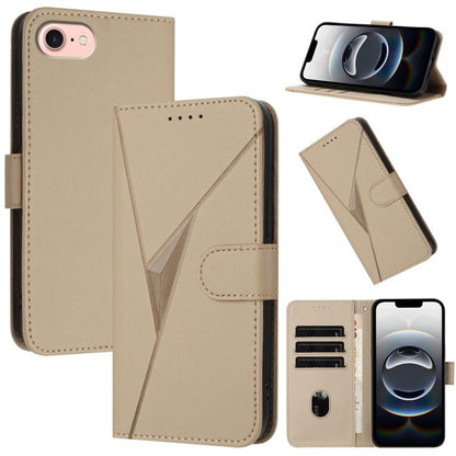 Triangle Pattern Buckle Clasp Leather Phone Case