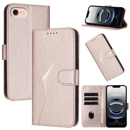 Triangle Pattern Buckle Clasp Leather Phone Case, For iPhone 17e / 16e, For iPhone 17 Pro Max, For iPhone 17 Pro, For iPhone 17, For iPhone Air, For iPhone 16 Pro Max, For iPhone 16 Pro, For iPhone 16 Plus, For iPhone 16, For iPhone 15 Pro Max         ...