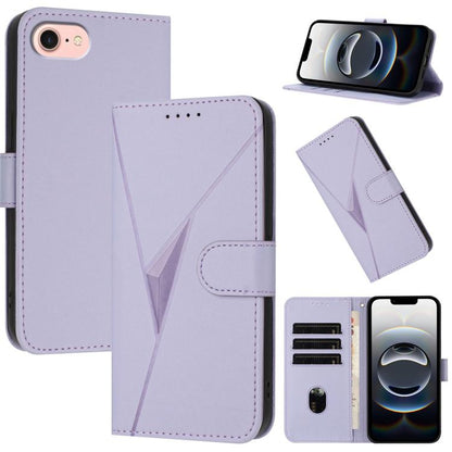 Triangle Pattern Buckle Clasp Leather Phone Case