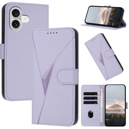 Triangle Pattern Buckle Clasp Leather Phone Case