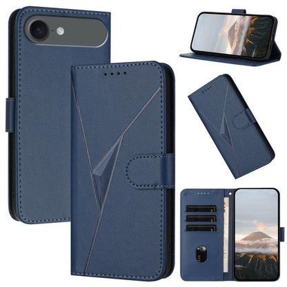 Triangle Pattern Buckle Clasp Leather Phone Case