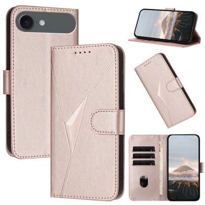 Triangle Pattern Buckle Clasp Leather Phone Case