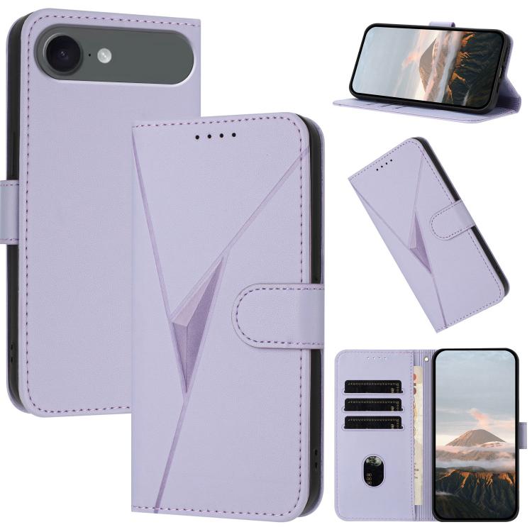 Triangle Pattern Buckle Clasp Leather Phone Case