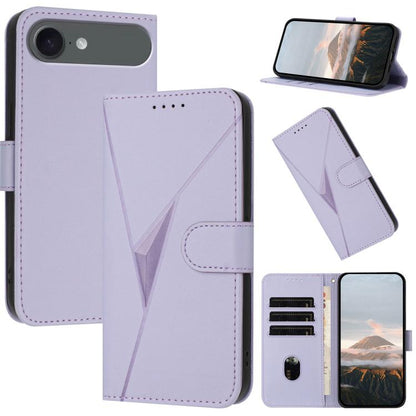 Triangle Pattern Buckle Clasp Leather Phone Case