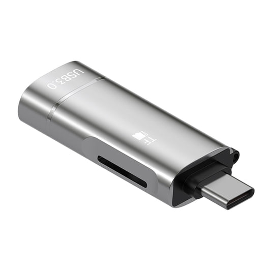 2 in 1 Type-C to USB and TF Card Reader Adapter