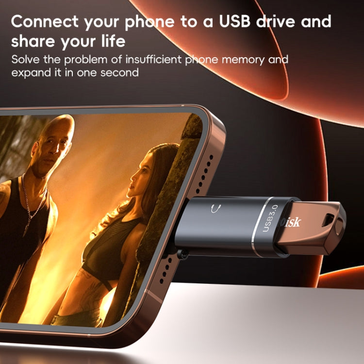 2 in 1 Type-C to USB and Type-C Earphone Adapter, Type-C to USB and Type-C