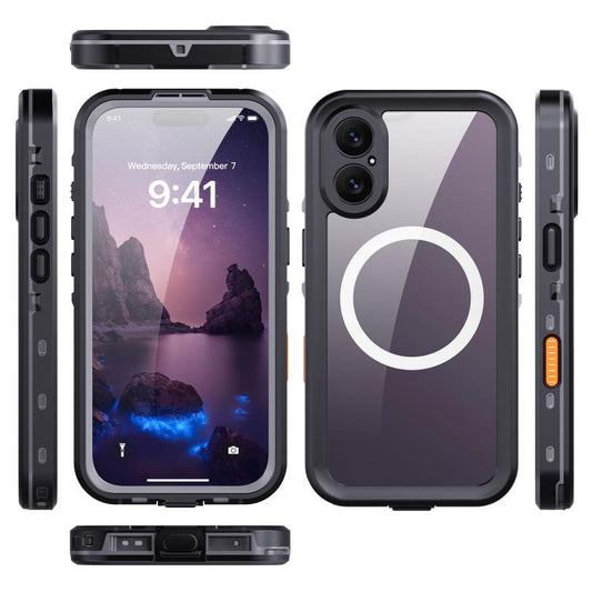 RedPepper Transparent Dot IP68 Waterproof Triple-proof MagSafe Phone Case