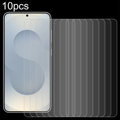 10pcs 0.26mm 9H 2.5D Tempered Glass Film, Not Support Fingerprint ID, For Samsung Galaxy S26+ 5G, For Samsung Galaxy S26 Edge 5G, For Samsung Galaxy S26 Ultra 5G, For Samsung Galaxy S26 5G, For Samsung Galaxy S25 Edge 5G, For Samsung Galaxy S25 5G     ...