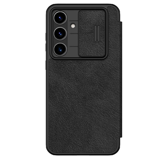 NILLKIN QIN Series Pro Sliding Camera Cover Design Leather Phone Case, For Samsung Galaxy S24 FE 5G