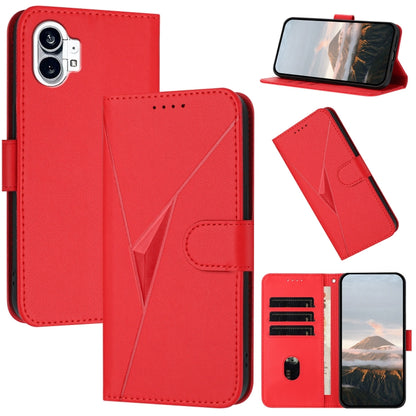 Triangle Pattern Buckle Clasp Leather Phone Case, For Nothing Phone 4a Pro, For Nothing Phone 4a, For Nothing Phone 3a, For Nothing Phone 3a Pro, For Nothing Phone 2a, For Nothing Phone 2, For Nothing Phone 1